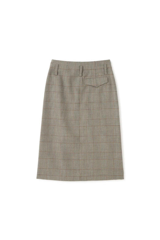 Margaret Howell  日版卡其色威尔士格纹A字羊毛半裙 商品图11