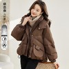 短版羽绒衣女冬季小个子时尚气质2023新款大尺码时尚加厚面包服外 商品缩略图0