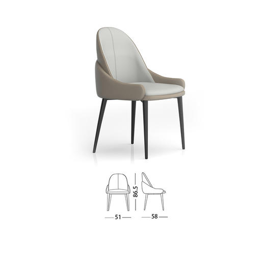 顾家家居整装 现代简约 茶几角几餐桌餐椅 PT2108 商品图13