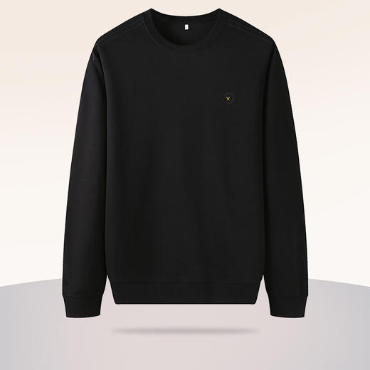 【新款DDA】大依优型大码长袖卫衣圆领套头加肥加大宽松休闲上衣男士 商品图1