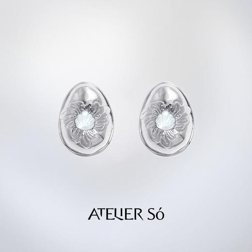 ATELIERSÓ x deepmoss 24SS 合作系列-蛋型耳钉 商品图4