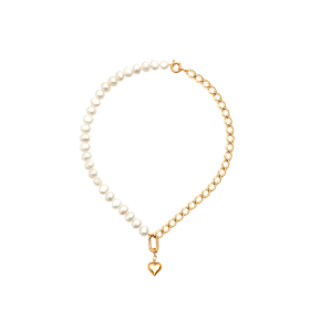 闪光女人巴洛克白金组合项链