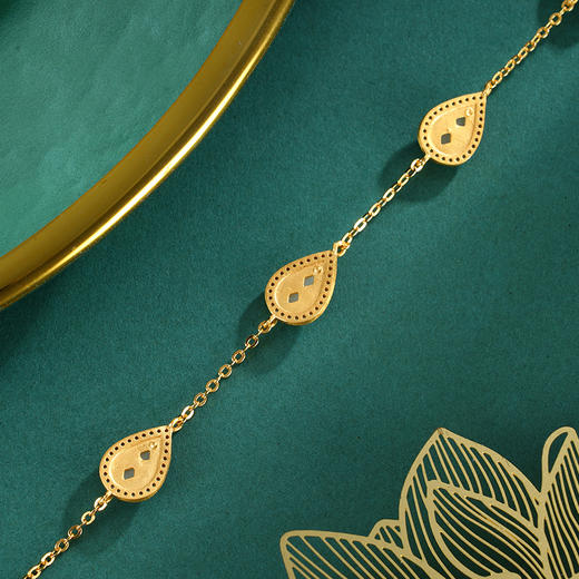 子佩集S925银【楼台烟雨】手链【WSE2099】和田玉镀金2401 商品图2