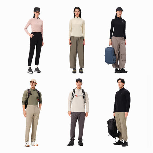 伯希和速干T恤女春夏新款户外运动休闲长袖男抑菌跑步健身上衣12421538 商品图4