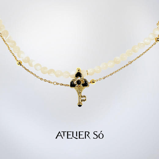 ATELIERSÓ x deepmoss 23AW 合作系列-小钥匙串珠项链 商品图5