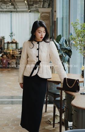 【门店同款】ENJOY冬季收腰绑带棉外套 155445135