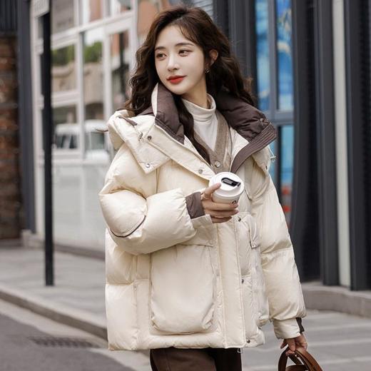 羽绒服2023新款女冬欧货小个子奢华时尚气质显瘦短款羽绒服棉服 商品图3