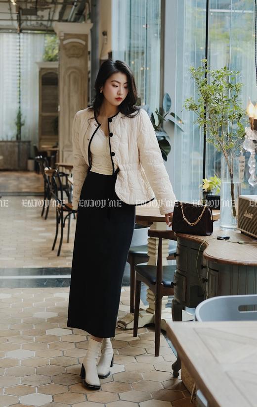 【门店同款】ENJOY冬季收腰绑带棉外套 155445135 商品图0