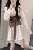 春秋季2025【新款法式 白色长袖连衣裙子女】修身显瘦 长裙搭配一整套 商品缩略图1