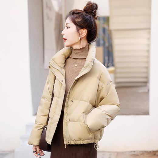 短版羽绒衣女冬季2023新款泡芙感轻薄小个子显瘦时尚气质棉服外套 商品图0