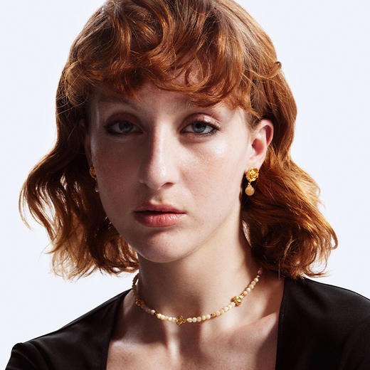 ATELIERSÓ x deepmoss 23AW 合作系列-三花贝母串珠项链 商品图3