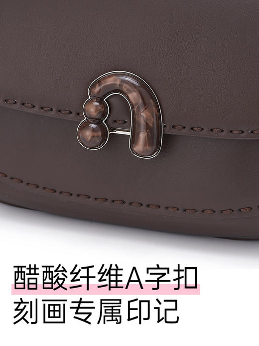 【品牌直发】Amazing Song乙颂 栗子包春夏新款牛皮复古通勤单肩斜挎腋下 商品图4