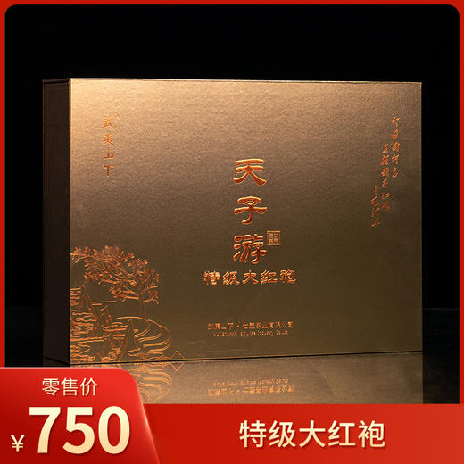 武夷山下丨特级大红袍 武夷岩茶 乌龙茶 特级 天子游系列 124.5g（8.3g*15泡） 礼盒配手提袋  商品图0