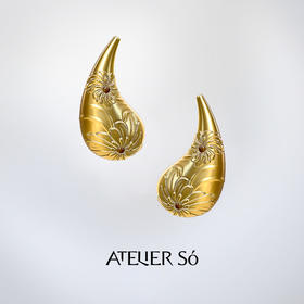 ATELIERSÓ x deepmoss 24SS 合作系列-水滴大耳钉