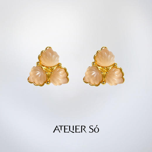 ATELIERSÓ x deepmoss 24SS 合作系列-三花耳钉 商品图4