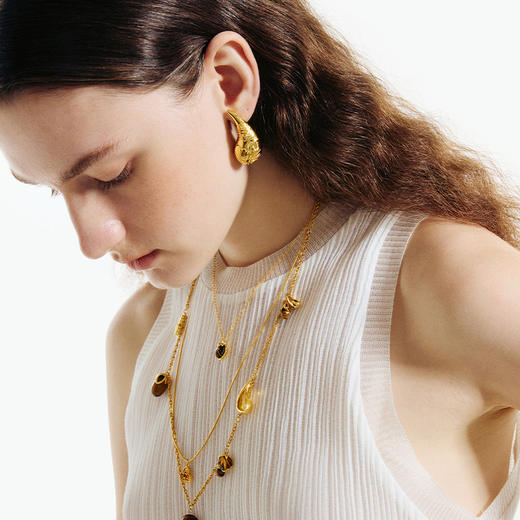 ATELIERSÓ x deepmoss 24SS 合作系列-水滴大耳钉 商品图3