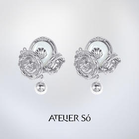 ATELIERSÓ x deepmoss 23AW 合作系列-贝母密语拼接耳环