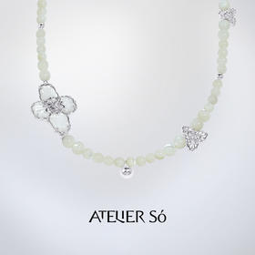 ATELIERSÓ x deepmoss 23AW 合作系列-贝母串珠三花长链
