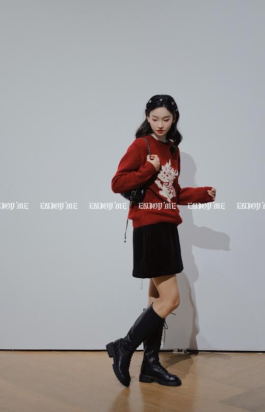 【门店同款】ENJOY冬季吉祥龙年圆领针织上衣 155616230 商品图3