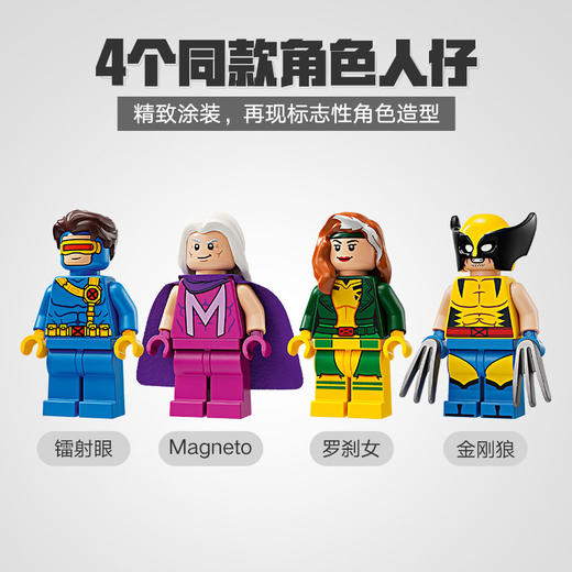 乐高积木L76281X超级英雄系列战警喷射机 商品图4