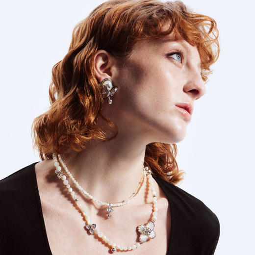 ATELIERSÓ x deepmoss 23AW 合作系列-贝母密语拼接耳环 商品图4