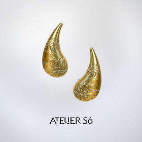 ATELIERSÓ x deepmoss 24SS 合作系列-水滴暗花耳钉