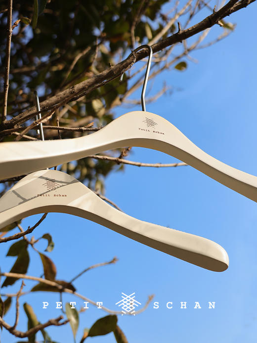 3000积分兑换 PETIT SCHAN小闪 Retention 留存道  小闪定制实木防滑无痕衣架/裤架 商品图1