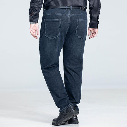 【特大码】【新款DSZ】大依优型大码牛仔裤直筒长裤男舒适弹力休闲商务简约百搭加肥加大男装 商品图2