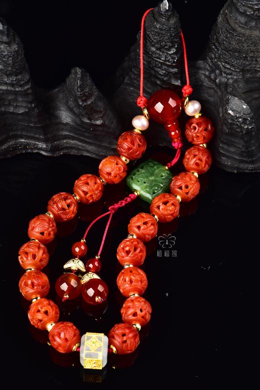 【锦绣】老玛瑙绣球十八子ZX24010801 商品图1