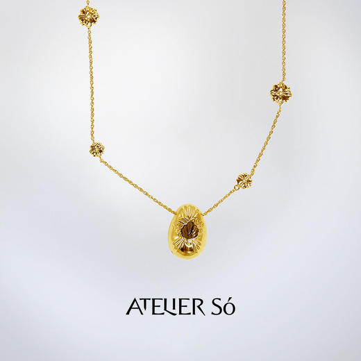 ATELIERSÓ x deepmoss 24SS 合作系列-蛋型古典项链 商品图0