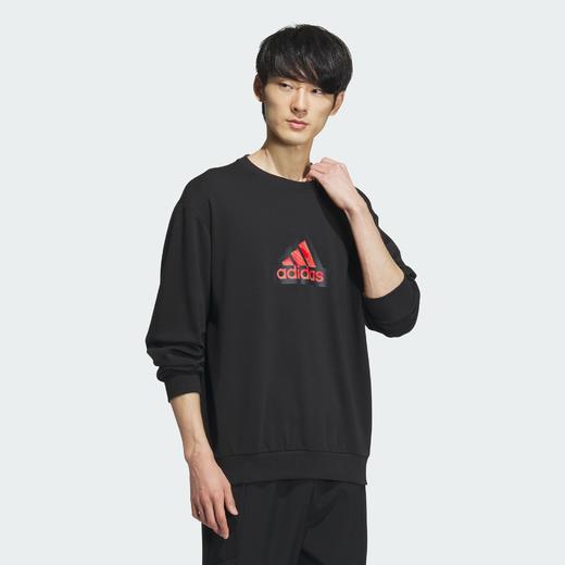 Adidas阿迪达斯GRAPHIC CREW SWEATSHIRT 新年款运动休闲圆领卫衣套头衫IT3989 商品图2