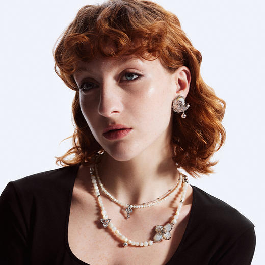 ATELIERSÓ x deepmoss 23AW 合作系列-贝母密语拼接耳环 商品图3