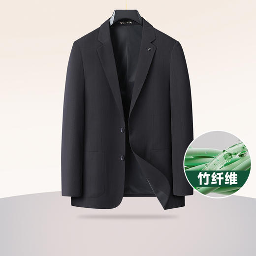 【竹纤维】【新款DDS】大依优型大码男装两粒扣西服外套休闲商务加肥加大上衣男士正装潮 商品图0