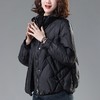 短版羽绒衣女轻薄中年妈妈洋派小个子香风白鸭绒冬季加厚立领外套 商品缩略图1