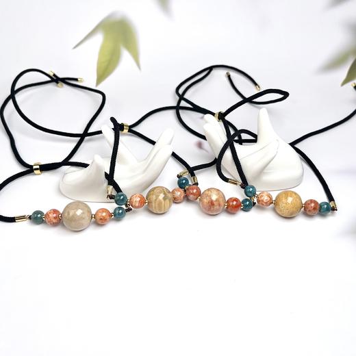 玉美人菲菲*45908珊瑚玉项链-锁骨链圆珠约18mm 商品图0