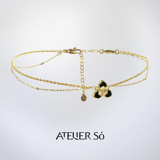 ATELIERSÓ x deepmoss 23AW 合作系列-三花双层项链 商品图5