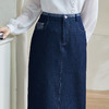 米思阳2026春季新款时尚复古仿牛仔半身裙高腰宽松弹力直筒裙0463 商品缩略图4