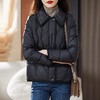 黑色羽绒服女短款2023冬季新款小个子气质时尚洋气轻薄白鸭绒外套 商品缩略图2
