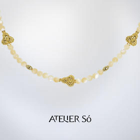 ATELIERSÓ x deepmoss 23AW 合作系列-三花贝母串珠项链