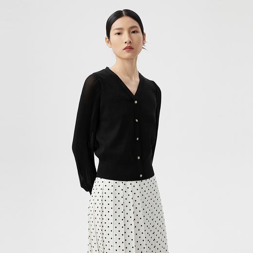 M1XL1朗姿V领针织衫优雅开衫LSEK00KPR404 商品图3