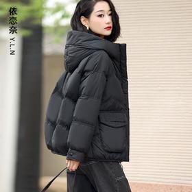 今年流行的羽绒服女冬季2023新款时尚气质显瘦短款大码面包服外套