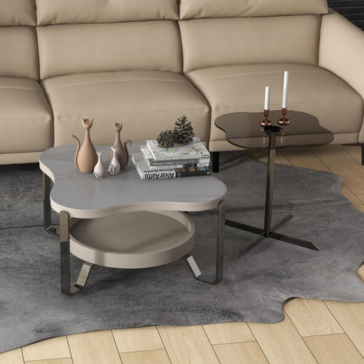 顾家家居整装 现代简约 茶几角几床头柜 PT2105 商品图1