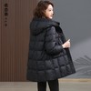羽绒服女中长款2023年新款轻薄时尚欧货洋气妈妈显瘦气质冬装外套 商品缩略图3