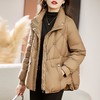 羽绒服女冬季2023年新款短款显瘦时尚妈妈轻薄立领大码冬装外套潮 商品缩略图2