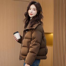 羽绒服女秋冬季2023新款时尚今年小香风气质显瘦泡芙感短款外套