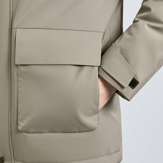 【白鸭绒+石墨烯】柒牌男士连帽羽绒服2024秋冬新款防风保暖外套	127E70210 商品图2