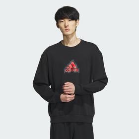 Adidas阿迪达斯GRAPHIC CREW SWEATSHIRT 新年款运动休闲圆领卫衣套头衫IT3989