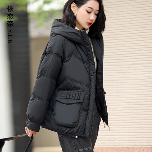 今年流行的羽绒服女冬季2023新款时尚气质显瘦短款大码面包服外套 商品图1