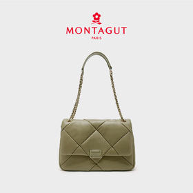 梦特娇女包女士柔软羊皮百搭时尚小香风通勤斜挎包单肩菱格包