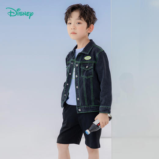 迪士尼童装儿童外套春秋新款男童潮酷工装新疆专链221S1658 商品图2
